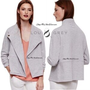 Lou & Grey asymmetrical snap cotton utility jacket *shop@iamwarrior